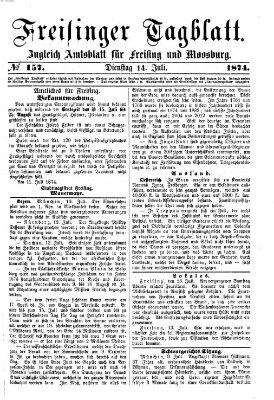 Freisinger Tagblatt (Freisinger Wochenblatt) Dienstag 14. Juli 1874