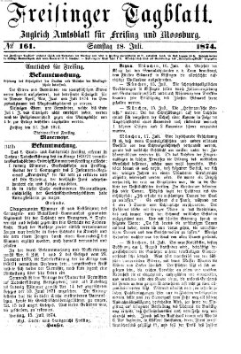 Freisinger Tagblatt (Freisinger Wochenblatt) Samstag 18. Juli 1874