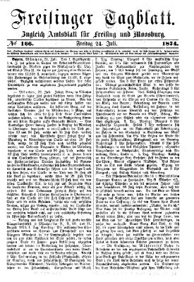 Freisinger Tagblatt (Freisinger Wochenblatt) Freitag 24. Juli 1874