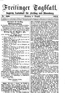 Freisinger Tagblatt (Freisinger Wochenblatt) Sonntag 9. August 1874