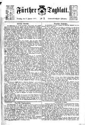 Fürther Tagblatt Samstag 3. Januar 1874