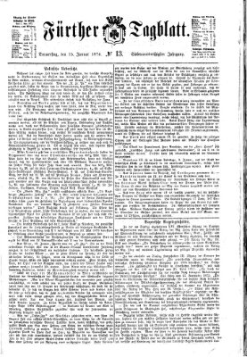 Fürther Tagblatt Donnerstag 15. Januar 1874