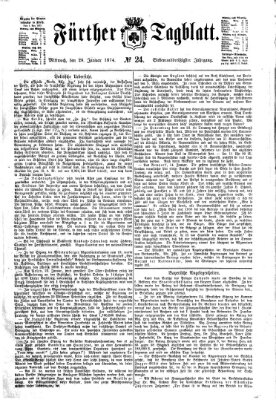 Fürther Tagblatt Mittwoch 28. Januar 1874