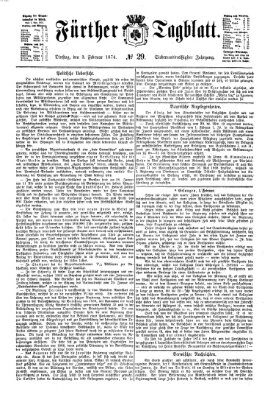 Fürther Tagblatt Dienstag 3. Februar 1874