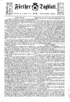 Fürther Tagblatt Donnerstag 5. Februar 1874