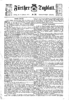 Fürther Tagblatt Freitag 13. Februar 1874