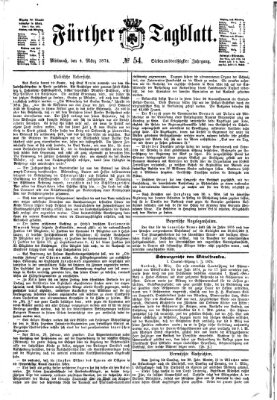 Fürther Tagblatt Mittwoch 4. März 1874