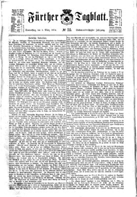 Fürther Tagblatt Donnerstag 5. März 1874