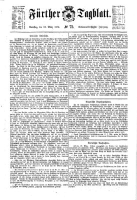 Fürther Tagblatt Samstag 28. März 1874