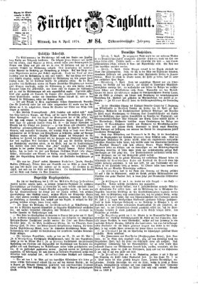 Fürther Tagblatt Mittwoch 8. April 1874