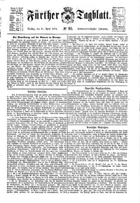 Fürther Tagblatt Dienstag 21. April 1874