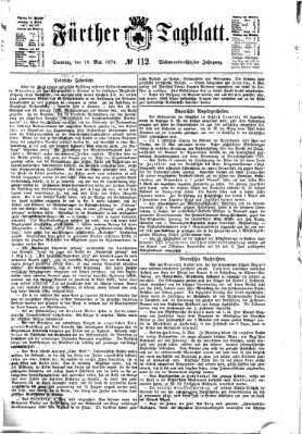 Fürther Tagblatt Sonntag 10. Mai 1874