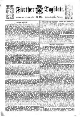 Fürther Tagblatt Mittwoch 13. Mai 1874