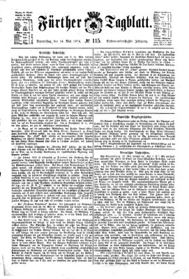 Fürther Tagblatt Donnerstag 14. Mai 1874