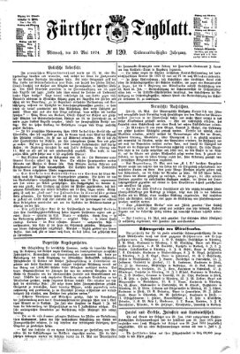 Fürther Tagblatt Mittwoch 20. Mai 1874