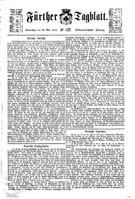 Fürther Tagblatt Donnerstag 28. Mai 1874