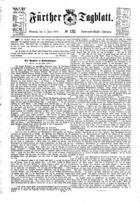 Fürther Tagblatt Mittwoch 3. Juni 1874