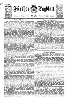 Fürther Tagblatt Sonntag 7. Juni 1874