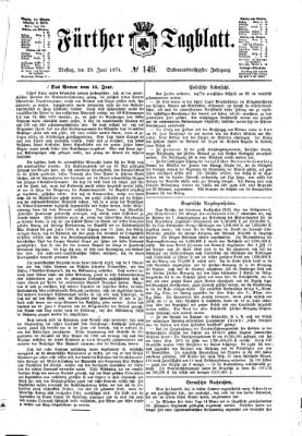 Fürther Tagblatt Dienstag 23. Juni 1874