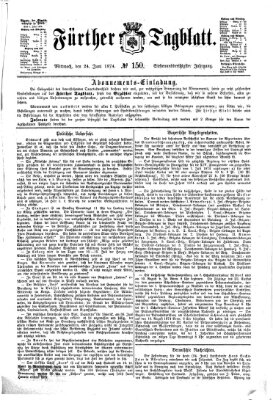 Fürther Tagblatt Mittwoch 24. Juni 1874