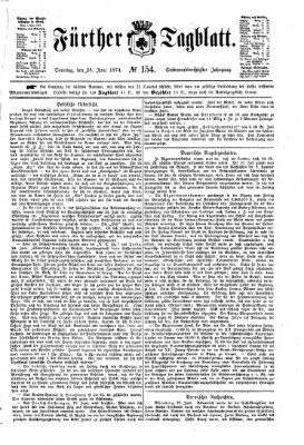 Fürther Tagblatt Sonntag 28. Juni 1874