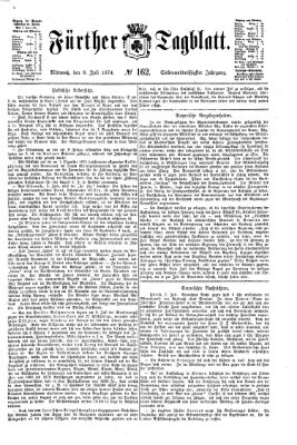 Fürther Tagblatt Mittwoch 8. Juli 1874