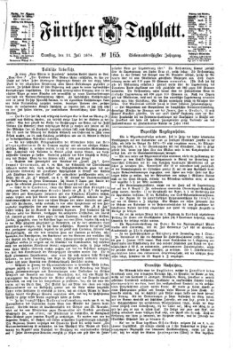 Fürther Tagblatt Samstag 11. Juli 1874