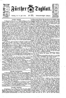 Fürther Tagblatt Samstag 18. Juli 1874