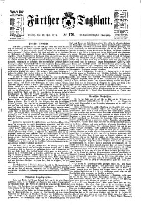 Fürther Tagblatt Dienstag 28. Juli 1874