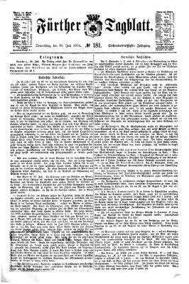 Fürther Tagblatt Donnerstag 30. Juli 1874