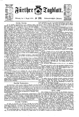 Fürther Tagblatt Mittwoch 5. August 1874