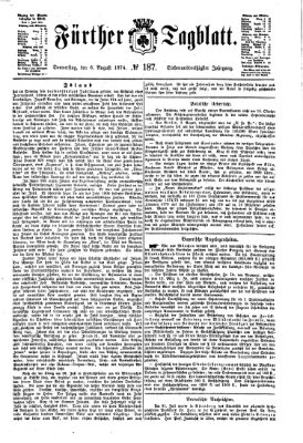 Fürther Tagblatt Donnerstag 6. August 1874