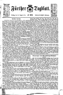 Fürther Tagblatt Dienstag 25. August 1874