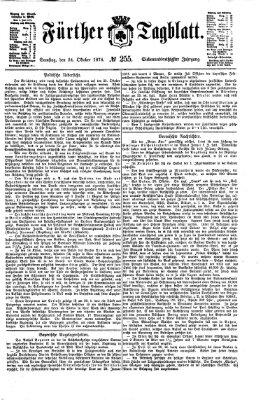 Fürther Tagblatt Samstag 24. Oktober 1874