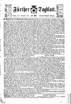 Fürther Tagblatt Dienstag 3. November 1874