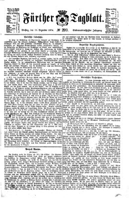 Fürther Tagblatt Dienstag 15. Dezember 1874