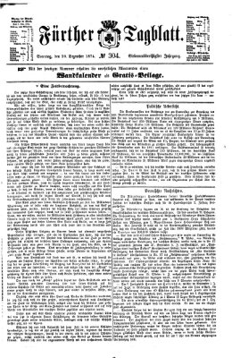 Fürther Tagblatt Sonntag 20. Dezember 1874