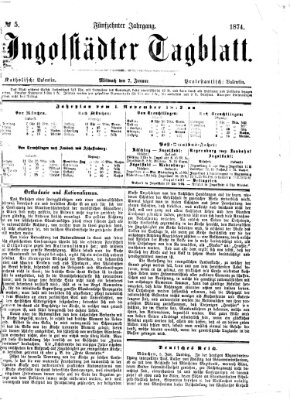 Ingolstädter Tagblatt Mittwoch 7. Januar 1874