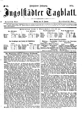 Ingolstädter Tagblatt Montag 19. Januar 1874