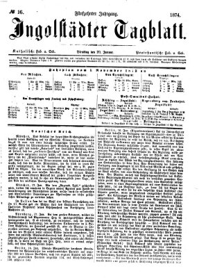 Ingolstädter Tagblatt Dienstag 20. Januar 1874