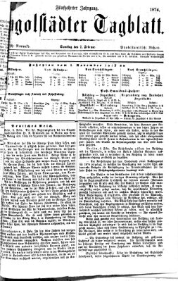 Ingolstädter Tagblatt Samstag 7. Februar 1874