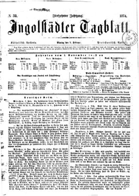 Ingolstädter Tagblatt Montag 9. Februar 1874
