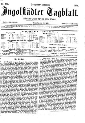 Ingolstädter Tagblatt Donnerstag 16. Juli 1874