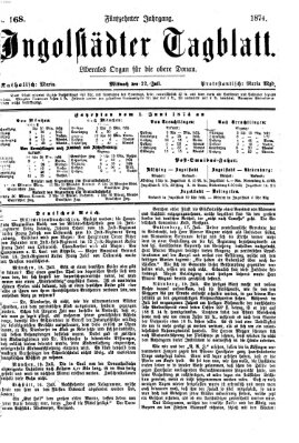 Ingolstädter Tagblatt Mittwoch 22. Juli 1874