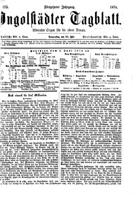 Ingolstädter Tagblatt Donnerstag 30. Juli 1874