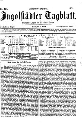 Ingolstädter Tagblatt Montag 3. August 1874