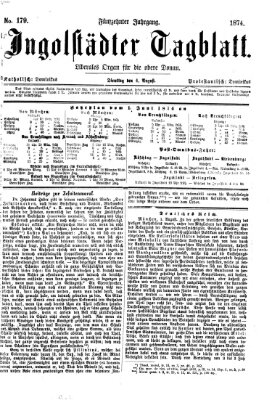 Ingolstädter Tagblatt Dienstag 4. August 1874