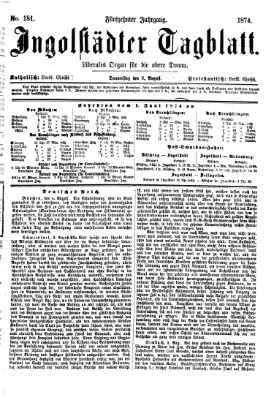 Ingolstädter Tagblatt Donnerstag 6. August 1874