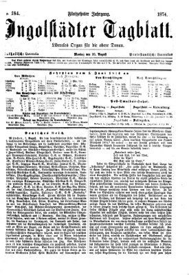 Ingolstädter Tagblatt Montag 10. August 1874