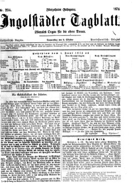 Ingolstädter Tagblatt Donnerstag 8. Oktober 1874